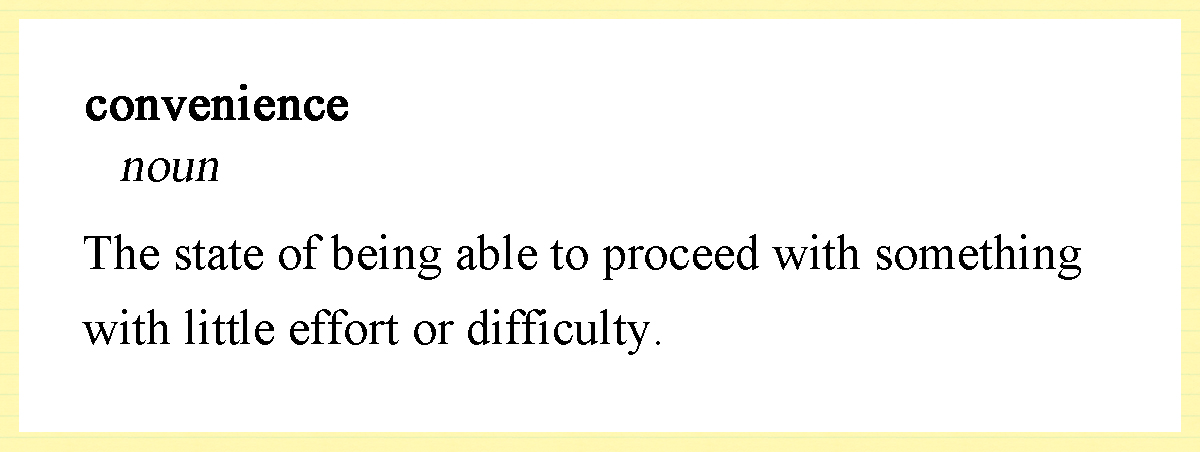 convenience definition