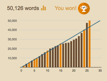 NaNoWriMo 2017 graph